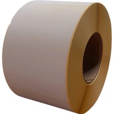 Papierová Etiketa 105 mm x 148 mm, Perforácia, Matný papier, Biela, Dutinka 76 mm, 1000 ks/kotúč, Permanentné lepidlo, Priemer kotúča 175 mm