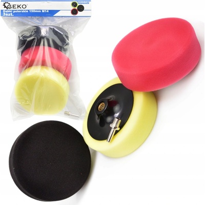 GEKO Sada nástavců na leštění 150 mm M14 3 ks