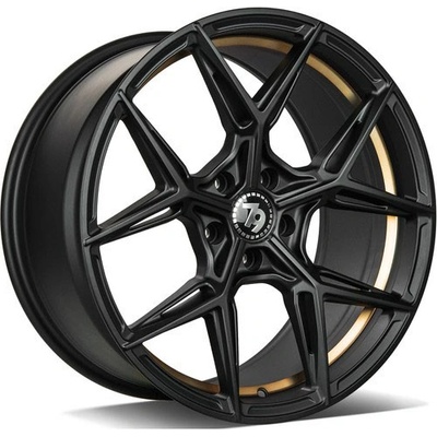 Seventy9 Scf-B 9,5x19 5x112 ET40 black matt gold inner lip