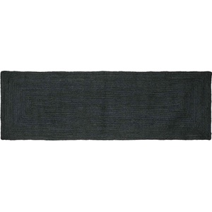 vidaXL Килим за площ Тъмносиво 80 x 300 cm юта (42010432)