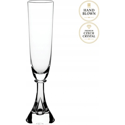Asa Skleničky na šampaňské Harrachov Glasswor x Mryk bezbarvé 2 x 280 ml