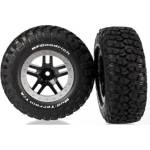 Traxxas колело 2.2/3.0", джанта SCT Split-Spoke черно-сатенено, гуми KM2 (2) (2WD предни)