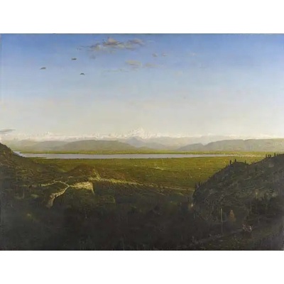Obrazy - Rousseau, Theodore: View of Mont Blanc, seen from La Faucille - reprodukce obrazu