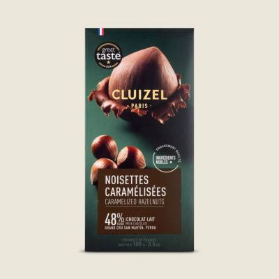 Michel Cluizel mléčná s karamelizovanými ořechy 48% 100 g