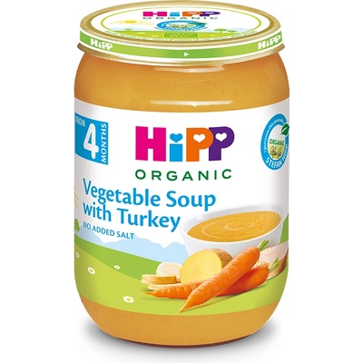 Hipp БИО Зеленчукова супа с пуйка 4+ 190г