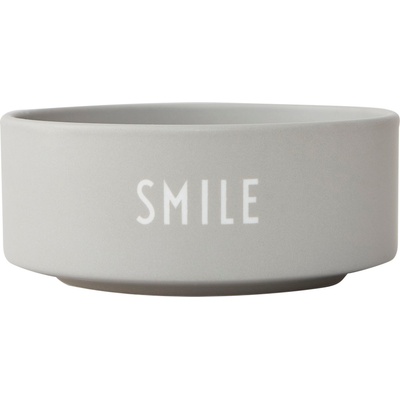 Design Letters Купа за закуски Snack Smile сива (10204010CLGRSMILE)