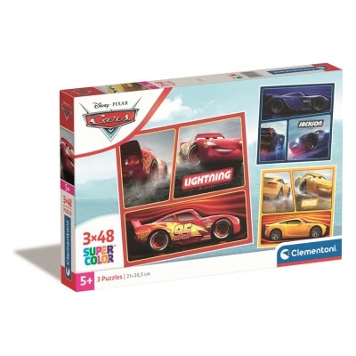 Clementoni Square Disney Cars 3x48 dílků