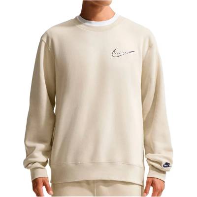 Nike Мъжки пуловер Nike Club BB Crew CTB Jumper - Light Khaki / Obsidian (017-4500-0111)