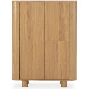 MOME Шкафче от декор от дъб в естествен цвят 100x133x40 cm Padoc - MOME (19163)
