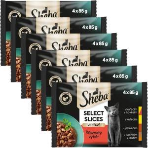 Sheba Select Slices Консерви Сочен избор 6 x (4 x 85 г)
