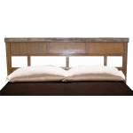 EX Home Табла за легло EX Home модел Lava 160/110 см, тиково дърво, вулканичен камък