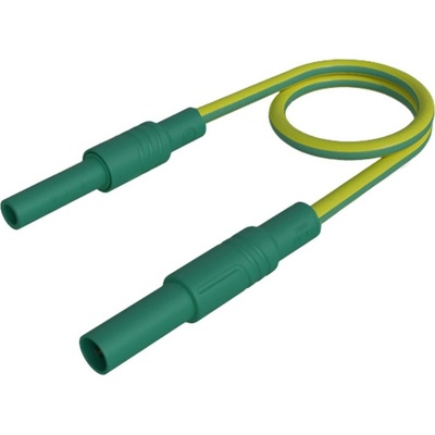 Hirschmann Test & Measurement MAL S GG-B 100/2,5 ge/gn bezpečnostní měřicí kabely 4mm bezpečnostní zástrčka 4mm bezpečno