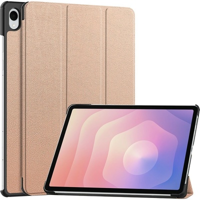 Vsetkonamobil 122536 LEATHER Zaklápací kryt pre Samsung Galaxy Tab S11 ROSE GOLD