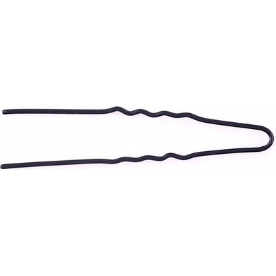 Vlnitá vlásenka Duko 452B - 4,5 cm, černá - 20 ks