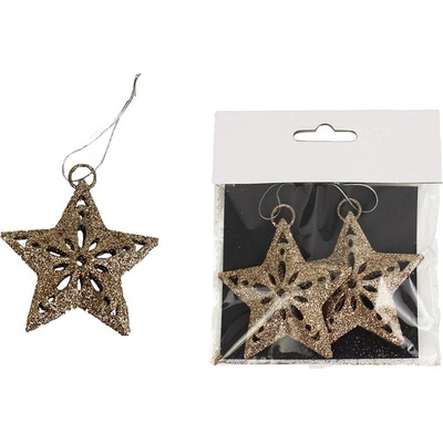 Ozdoba hvězda 2ks K1095 ZL – Zbozi.Blesk.cz