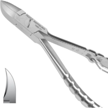 Raue Instruments Pedice kleště na nehty zahnuté 12 cm / 16 mm INOX