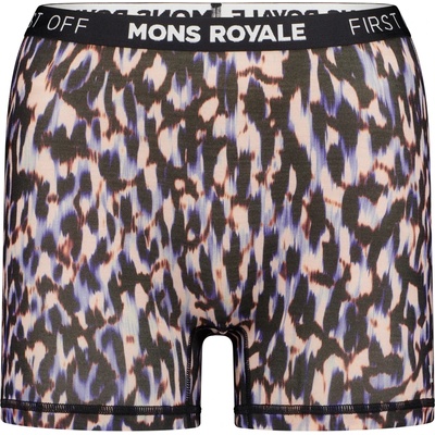 Mons Royale Дамско мериносово термобельо Mons Royale Women's Hannah Hot Pant Merino base layer - Rock Leopard (115-0949-1414)