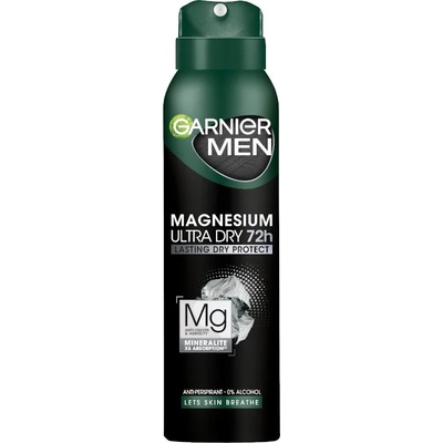 Garnier Men Спрей дезодорант Magnesium Ultra Dry 72H, 150 ml