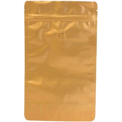 Doypack sáček s ventilem 160*270 mm, 250 g, zlatý mat, 10 ks