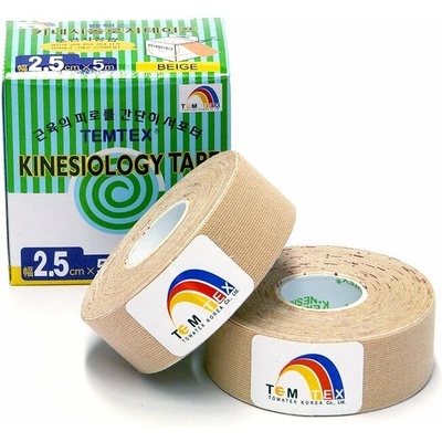 Temtex Classic Kinesiotape béžová 2, 5 cm x 5 m 2 ks