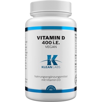 KLEAN LABS Витамин d 400 iu веган - 60 капсули