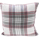 Homestyling Vankúš kocka biela/červená 45x45