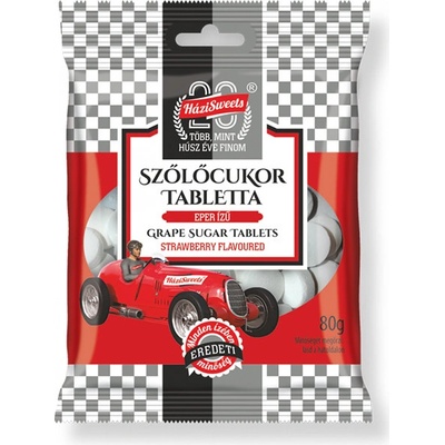 Házisweets hroznový cukor jahoda 80 g