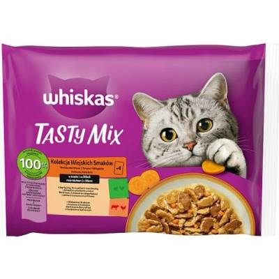 Whiskas Tasty Mix vidiecka kolekcia v šťave 4 x 340 g 85 g