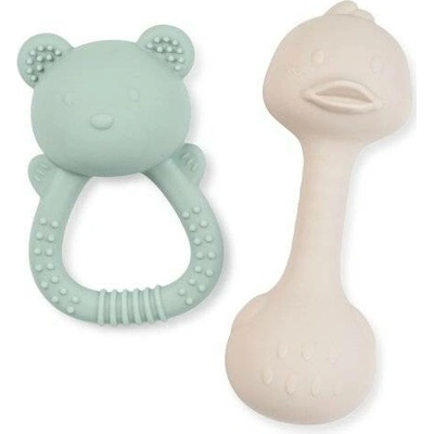Tiny Treasures Saro Baby sada chrastítek Mint