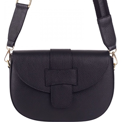 Segali dámska kožená crossbody kabelka Vanesa Black