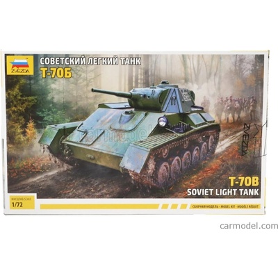 Zvezda Tank Sovietsky ľahký tank T 70b Military 1945 / 1:72