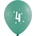 Globos Festival БАЛОНИ 10 БР. 12" - 30 СМ С ПЕЧАТ - ЦИФРА 4