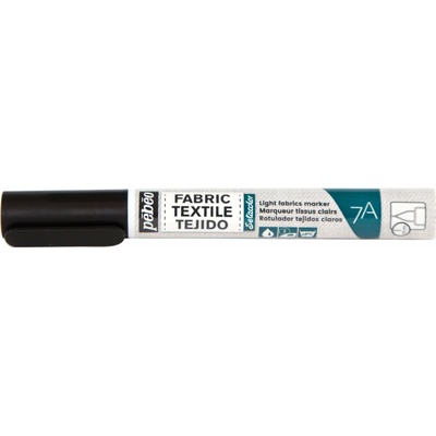 Pébéo 7A Markers Light Fabric fix pre textil 1 mm 14 black