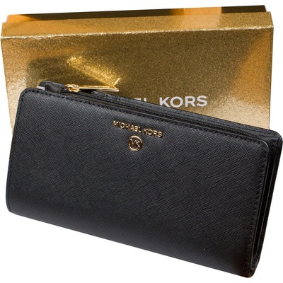 Michael Kors peněženka Jet Set Charm Long Wallet Signature Logo Boxed Black