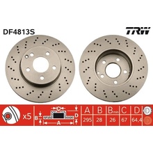 TRW Brzdový kotouč DF4813S