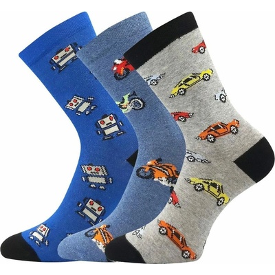 Boma 3pack dievčenské ponožky 057-21-43 XVII mix B