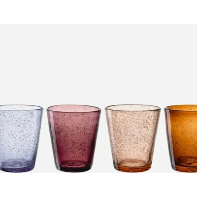 Leonardo Sklenice BURANO teplé barvy sada 4 x 330 ml