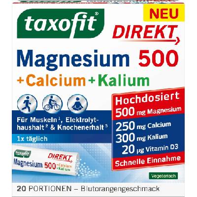 taxofit® Магнезий 500 + калций + калий - 20 сашета