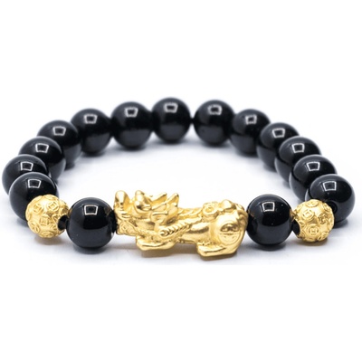 Milujeme Kameny Obsidián černý Pi Xiu náramek bohatství a prosperity náramek kulička NBPKA159