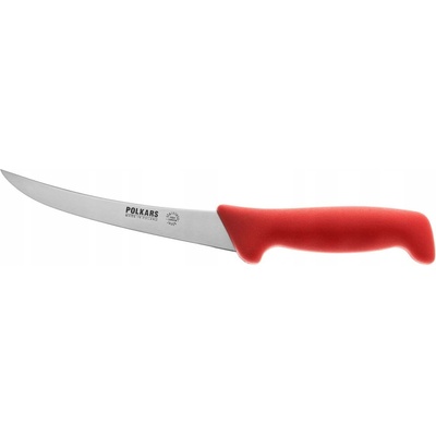 Polkars Řeznický nůž č. 02 červený 15 cm