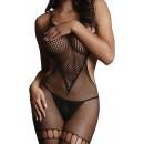 Net High Neck Bodystocking