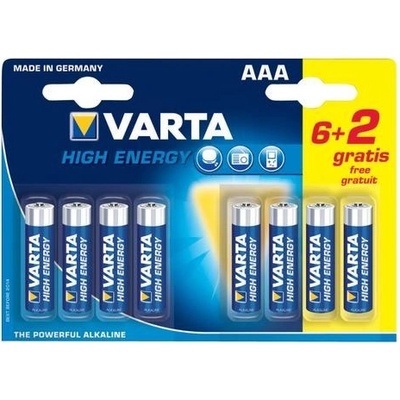 Varta HighEnergy AAA 6+2ks 04903 121428