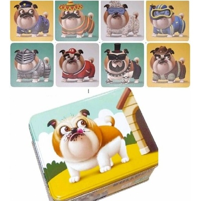 Puzzlika 14262 Buldoček psí móda magnetická hra a 8 předloh 50 dílků