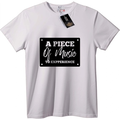 NOONEBRAND Тениска Парче музика - M, White