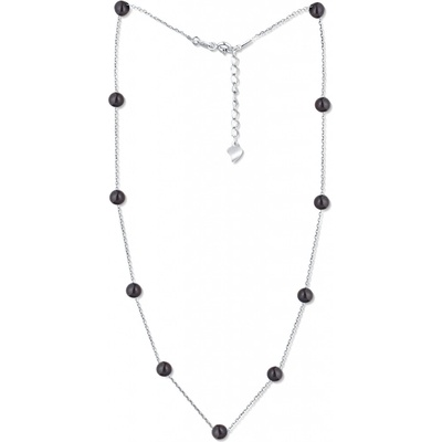 JwL Luxury Pearls z něžných 11 pravých černých perel JL0752