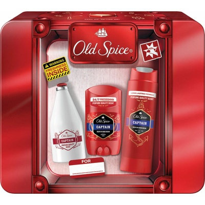 Old Spice Captain sprchový gél 250 ml + deostick 50 ml + voda po holení 100 ml darčeková sada