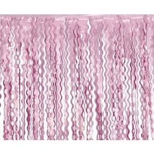 GoDan Curtain spirals metallic pink 100x200cm