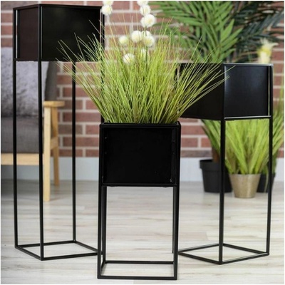 DekorStyle Květinový stojan Willa 90 cm černý – Zboží Dáma