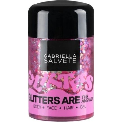 Gabriella Salvete Festival Glitters Are The Answer třpytky v gelu na tělo, obličej a vlasy 10 ml Rose