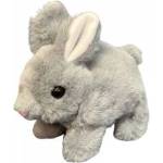 LEAN Toys Plush Mascot Cuddly Toy Hare Rabbit Gray 18cm